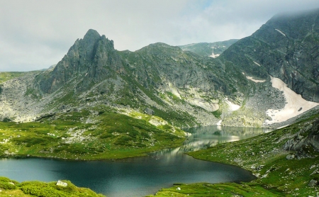 Beautiful Nature - nature, green, mountain, river