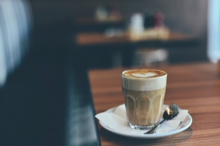 A glass of cappuccino - cappuccino, coffee, glass, delicious, cup