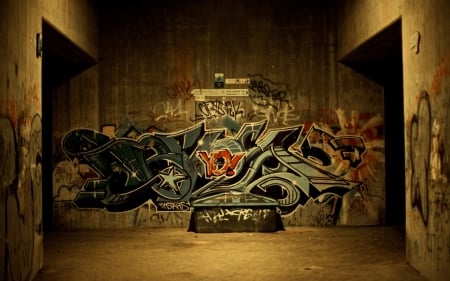 Urban Graffiti - graffiti, typography, landscape, urban