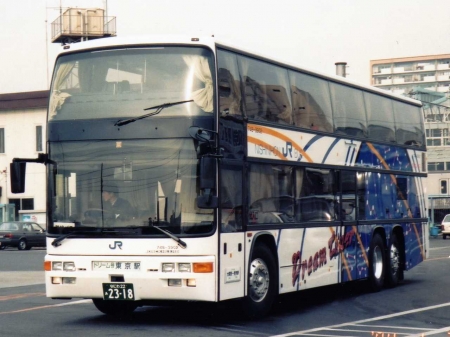 nishinihon jrbus - decker, bus, nishinihon, double