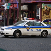 south korea police car