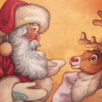 Santa And Rudolph