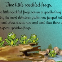 FIVE LITTLE SPECKLED FROGS