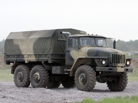 ural 6x6 offroad truck - truck, ural, offroad, military