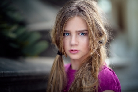 Little beauty - zubair aslam, girl, blonde, beauty, face, copil, pink, child