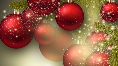 Christmas Dazzle - Firefox Persona theme, sparkle, holiday, New Years, red balls, decorations, Christmas, shine