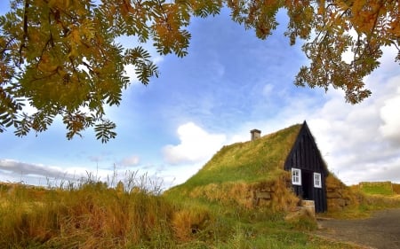 Hut in Iceland - hut, autumn, iceland, museum