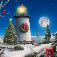 Christmas Lighthouse