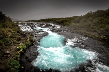 River - nature, cloud, River, stream, sky