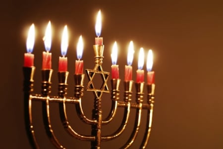 Hanukkah - candle, hanukkah, prayer, jews