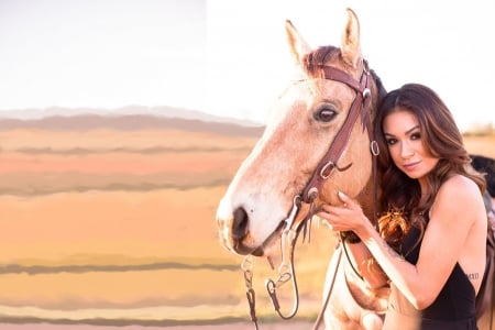 Cowgirl Passion . . - girls, women, style, fun, models, female, cowgirl, fashion, outdoors, brunettes, western, horses, ranch