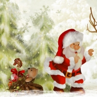 Santa And Rudolph