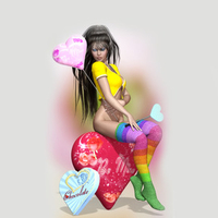 Abstract sexy girl