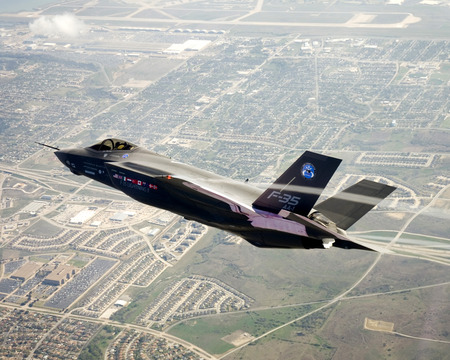 F35 over Fort Worth Texas.