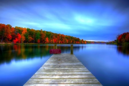 •ღ✿ღ• - landscape, lake, nature, blue