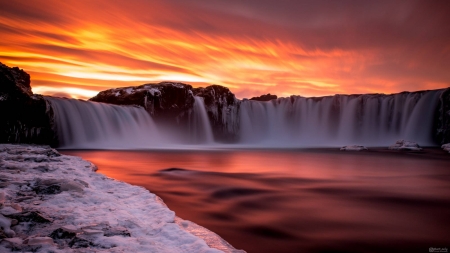 North Iceland - fun, sunset, nature, lake, cool, iceland, mountain