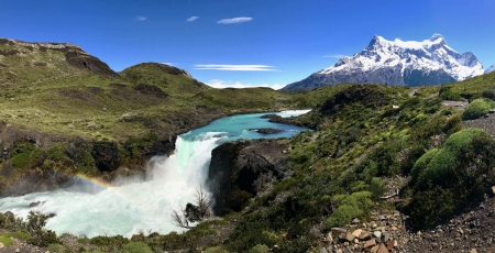 Torres del Paine - cool, river, waterfall, fun, nature, mountain