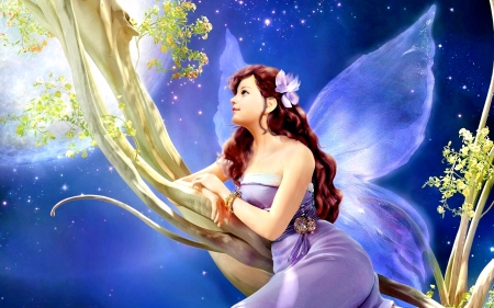 FAIRY GIRL - wings, beauty, fairy, angel