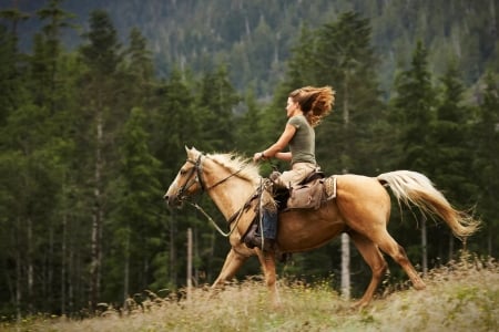 Riding Fast . . - women, fun, female, boots, brunettes, western, horse, girls, cowgirl, style, outdoors, ranch, riding