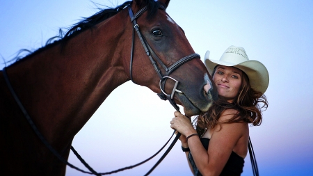 True Grit . . - women, fun, female, hats, brunettes, western, girls, cowgirl, style, outdoors, horses, ranch