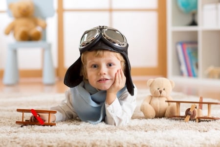 Kid - play, Kid, toy, pilot