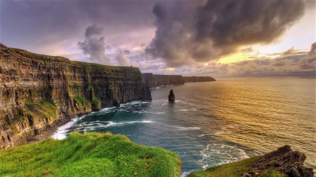 Cliffs of Moher in Ireland - cliff, ireland, coast, Nature