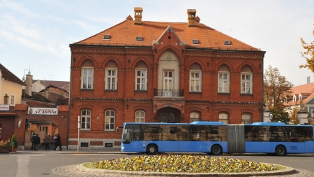 Blue bus