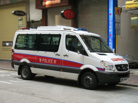 mercedes sprinter - hong kong, police, mercedes, sprinter