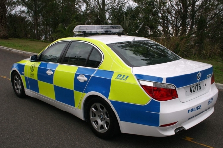 bermuda police car - police, bermuda, bmw, grass