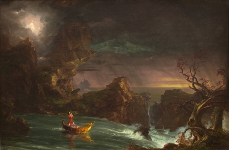 The Voyage of Life - painting, art, thomas cole, pictura, 1842, the voyage of life