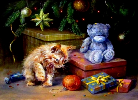 Christmas Kitten