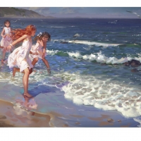 Children on the beach