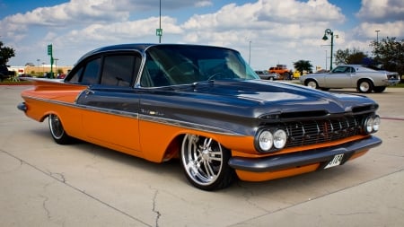 1959 Chevrolet Bel Air Resto Mod - wallpaper, chevy, windows, desktop