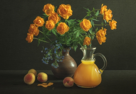 Still Life - rose, flower, orange, still life