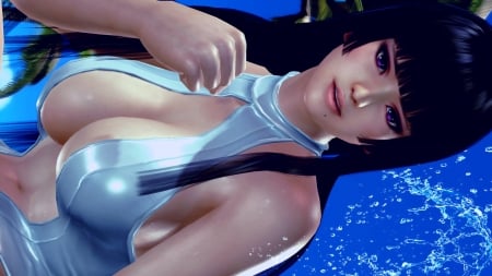 Dead or Alive Nyotengu Careless - dead or alive, silver, nyotengu, xtreme 3