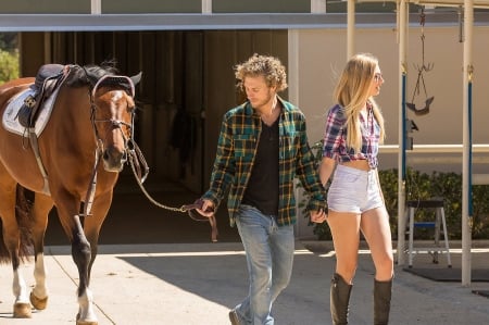 Morning On The Ranch . . - girls, women, style, fun, models, female, cowgirl, outdoors, western, cowboy, blondes, horse, ranch