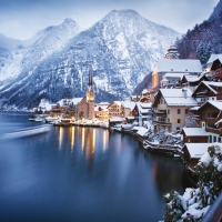 Hallstatt, Austria, In Winter