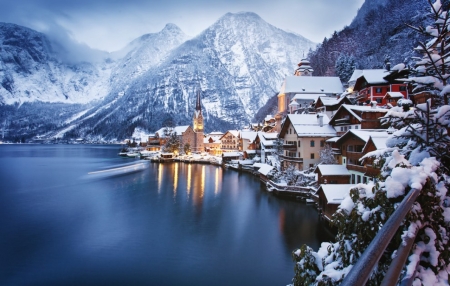 Hallstatt, Austria, In Winter