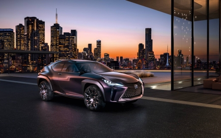 Lexus UX - ux, cool, car, skyscrapers, fun, lexus