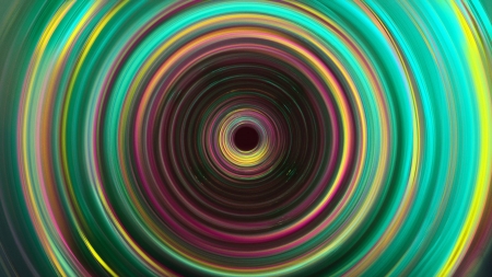 Color Waves - fun, abstract, cool, 3d, color waves