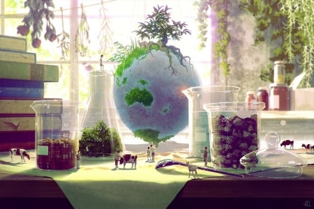 Earth - cow, manga, anime, purple, earth, technoheart, terra