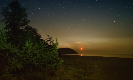 Splendor Of Our Planet - nature, stars, sunset, sea