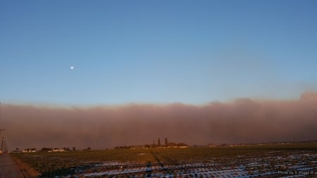 Thomas Fire, Ventura County, California - Field, Moon, Smoke, California, Fire, Strawberry, Sky, Ventura