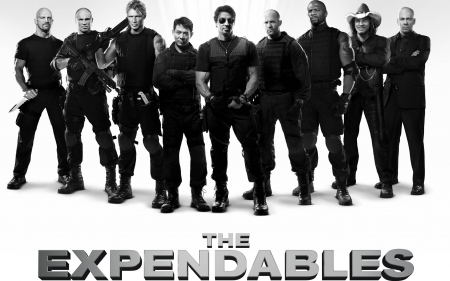 the expendables - spies, expendables, men, gun