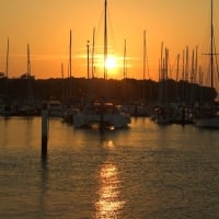 harbour sunset