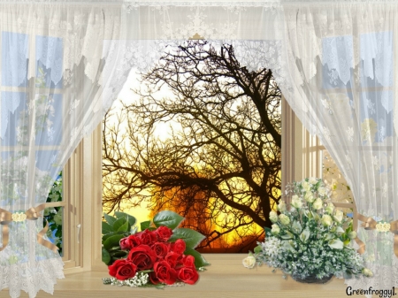 MORNING SUNRISE - IMAGE, MORNING, WINDOW, SUNRISE