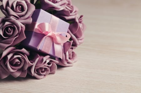 Happy Valentine's Day! - valentine, rose, gift, card, pink