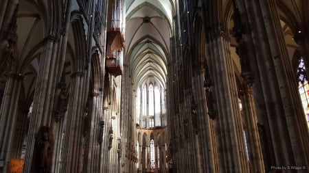 Inside of the Cologne Cathedral - church, cathedral, koln, germany, europe, cologne