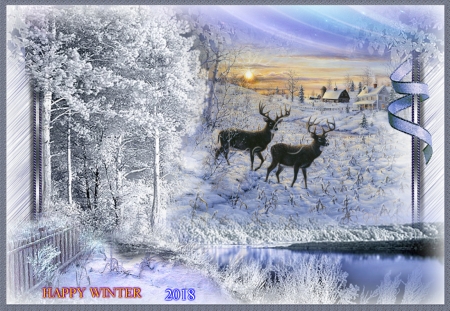 Happy winter to DN - holiday, winter, nature, seasons