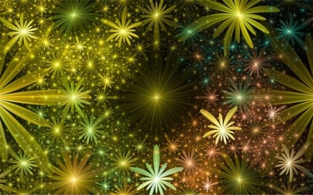 Fractal Firework - abstract, digital art, fractal, firework